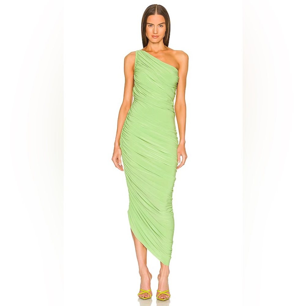 Norma Kamali Gemini Green Diana Dress
